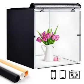 Glzwig 720455805264 Lightbox Glz 24x24 Inch Photo Studio Light Box Shooting Tent Kit With Dimmab