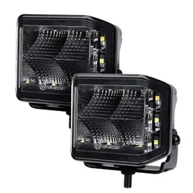 750700321fcs Go Rhino Xplor Lighting Blackout Series 4x3 Led Cube Sideline Flood Light Kit