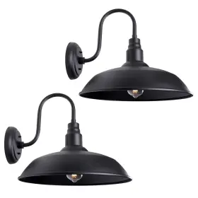 Lm2220-dn-xl-2p Goalplus 16 Inch Gooseneck Light Fixture For Barn Door 2 Pack Large Lights F