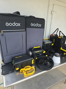 Godox 1200r Knowled Keylight 600 1200 Light Kit Lot As-is