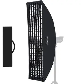Fw30x120cm Godox 23131 Softbox Bowens Mount 12 Inch X47 Honeycomb Grid Strip - Portable And V