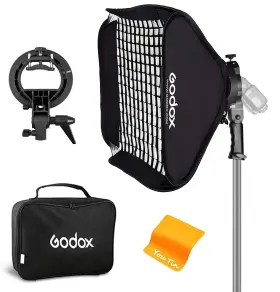 6060sfgv Godox Softbox 24 Inch X24 Soft Light Modifier With Grid S-type Flash Bracket Bowens Mo