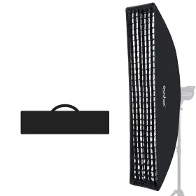 Godox 608065945092 12 Inch X47 / 30x120cm Softbox Honeycomb Grid Strip Soft Box Bowens Mount For Pho