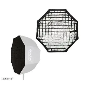 Godox 705701579588 Portable Octagon 120cm / 47 Inch Only Grid Umbrella Photo Softbox Reflector For F #2