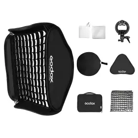 Godox 713458844880 32 Inch X /80x80cm Foldable Flash Softbox Kit With Grid S-type Speedlite Brac