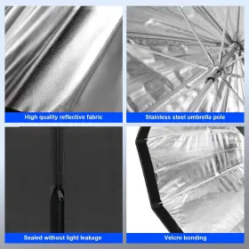 Godox 952344212783 31.5 Inch / 80cm Octagon Reflective Umbrella Grid Softbox 2m Light Stand Type-e H #2