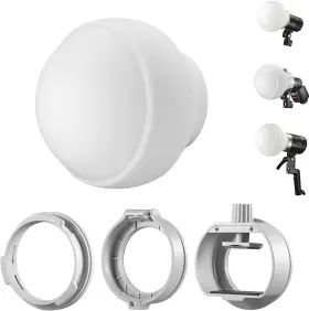 Ad200pro Godox 952344225141 Ml-cd15 Softbox Diffusion Dome Kit With 3 Adapters For V1 Ad100pro V