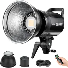 Godox Al0204022 Sl60w Led Video Light 60w 5600k Daylight Continuous Sl-60w Powerf