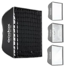 F-alus-s1-0909041 Godox 24 Inch X24 Square Softbox With Bowens Mount Ul-box-60 /60cm Folding Quick Re