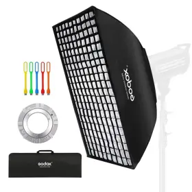 Gdsb-fw-2pc Godox 80x120 Centimeters/ 32x48 Inches Softbox Lighting With Grid Beehive And Bowens