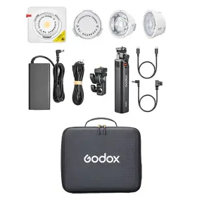 Goml100rk3 Godox Ml100r Rgb Portable Led Light Kit 36 Lens And Battery Grip