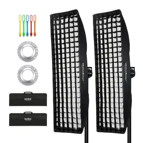 Hh3828-fba Godox 12 Inch X47 / 30x120cm Softbox Reflector With Honeycomb Grid Bowens Mount Speedr