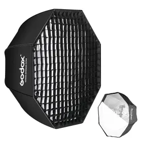 Hh3983-fba Godox 37 Inch / 95cm Umbrella Octagon Softbox Reflector With Honeycomb Grid And Carry