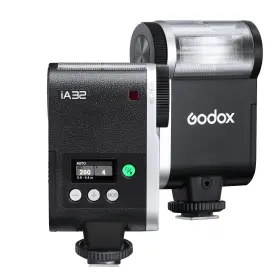 Hs202412260203 Godox Ia32 Mini Camare Flash Speedlite Gn15 With 8 Levels Power 1/128-1/1 S1/