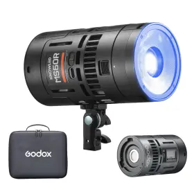 Hs2025011304 Godox Ms60r Rgob Led Video Light Mini Size 60w Power Cct/hsi/rgbw/fx Mode Ith Batte