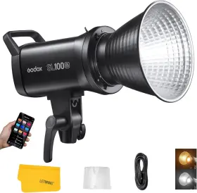 Jp-pa0703074 Godox Sl100bi Bi-color Led Video Light 2800-6500k Tlci 97 Cri 96 Bowens M