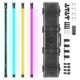 Ltus-s-0704262 Godox Tl120 Rgb Tube Light 4 Packs 2700k-6500k Rechargeable Dimmable