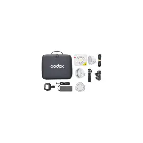 Ml100bi Godox Bi-color Portable Led Light 15 36 Lens Power Bank Holder Kit