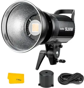 Mr-sl-60w Godox Sl-60w Sl60w Cri95 Qa 90 5600 300k Bowens Mount Led Video Light 433mhz Groupi