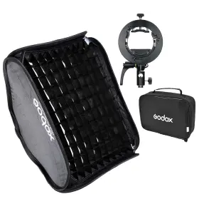 Ggv6060 Godox S2 60cm X Foldable Universal Softbox With Honeycomb Grid Speedlite Bra