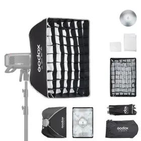 Ul-34 Godox Mini Softbox 30cm 45cm/ 11.8in 17.7in With Grid Diffuser Fast-setup Bowens Mo