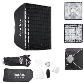 Ul-box-60 Godox 60 Softbox Ul-60x60 Square Quick-release Umbrella Design Bowens Mount W