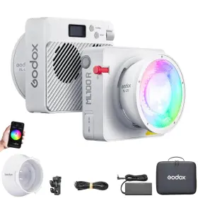 Yhus-ml100r Godox Ml100r Rgb Led Video Light 110w 1800k-1000k Full Color Cob Contiuous