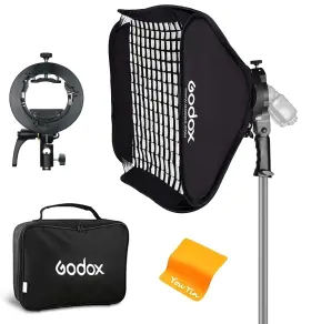 Yt-sggv8080 Godox Softbox 32 Inch X32 Soft Light Modifier Box With Grid S2 Type Flash Bracket Bowe