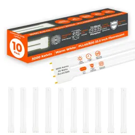 Goodbulb B0851tbvyw Pll40/830 40w 22.5 Twin Tube Compact Fluorescent Light Bulb 4-pin 2g11