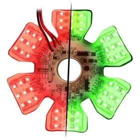 81795 Grand General Ultra Thin Air Cleaner Hex 54 Led Dual Color Light Red/green