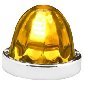 92431 Grand General Stainless Steel Watermelon Glass Lens Kit For Light Amber 1156 Bulb Base