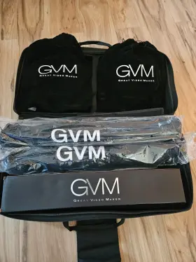 800d-11 Great Video Maker Gvm Led Studio 2 Light Kit Brand New Never Used #2