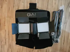 800d-11 Great Video Maker Gvm Led Studio 2 Light Kit Brand New Never Used #3