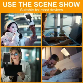Greatlpt 746555909930 Selfie Light 60 Led Phone 2000mah Rechargeable Clip Video #3