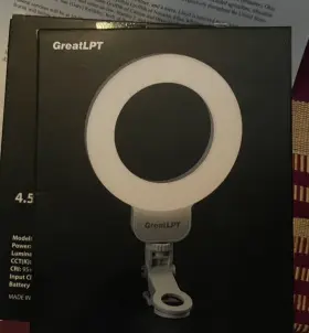 Gtr-45ai Greatlpt 4.5 Inch Led Selfie Ring Light Off-white-power 3w #2