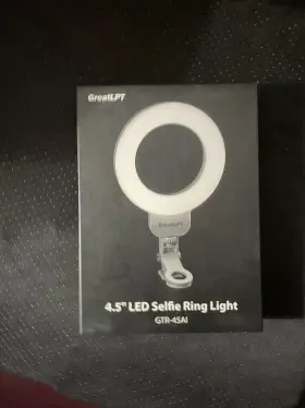 Gtr-45ai Greatlpt 4.5 Inch Led Selfie Ring Light Off-white-power 3w