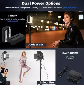 Rgb-308arc-01 Greatlpt 2pcs 50w 600 Led Photography Lighting With App Control And Stand Kit #2