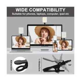 Rgb-68 Greatlpt Rgb Phone Light Clip 360 Full Color Selfie For 2500k-8500k Cr #3