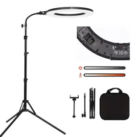 Ml-18w Gskaiwen Us 18 Inch 60w Led Ring Light With Stand Soft Tube Phone Holder Beauty Lighti