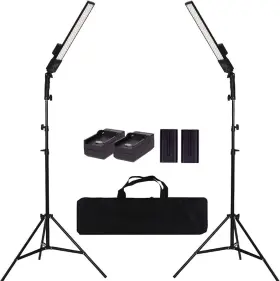 Gskaiwen Ms-40 Ms-40l/led Video Light Battery Powered Photography Light/dimmable To 2800-5500k