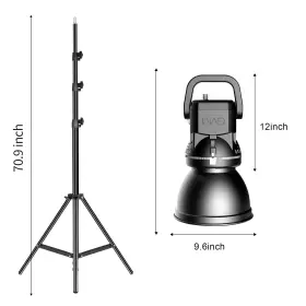 Cri97 Gvm Great Video Maker 345932623485 80w 5600k Dimmable Led Lights With Bowens Mount Kit Continuo #3