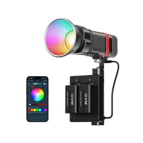 60w-c Gvm Great Video Maker 60w Portable Studio Lights Rgbww Cob Led Light With Batteries 270