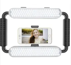 Gvm Great Video Maker 696570411980 Smartphone Rig With Light Handheld Cell Phone Led Ring