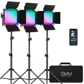 Gvm Great Video Maker 738628607522 Rgb Lighting 360 Full Color Led Light With App Control 3 P