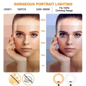 Gvm Great Video Maker 798863233856 Led Ring Light Kit 14 Inch Bi-color With Tripod And Bluetooth #2