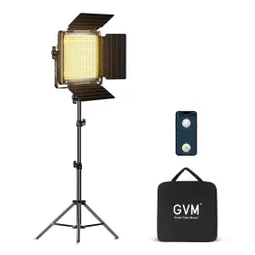 Gvm-480ls-d1 Gvm Great Video Maker 480 Led Light With Tripod Dimmable 2300k-6800k Lighting