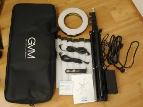 Gvm-600s Gvm Great Video Maker 600s Led Ring Light 90w Dimmable Kit And Detachable Bars