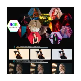 Gvm-680rs-3l Gvm Great Video Maker Rgb Led Light Kit Dimmable Photography Lighting With App Control #3