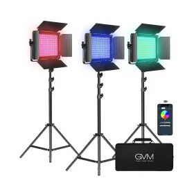 Gvm-680rs-3l Gvm Great Video Maker Rgb Led Light Kit Dimmable Photography Lighting With App Control