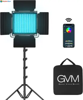 Hfuk-800d-1-gmus Gvm Great Video Maker Rgb Led Light 800d Photography Lighting With App Control Ligh